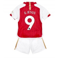 Arsenal Gabriel Jesus #9 Hemmaställ Barn 2023-24 Korta ärmar (+ Korta byxor)